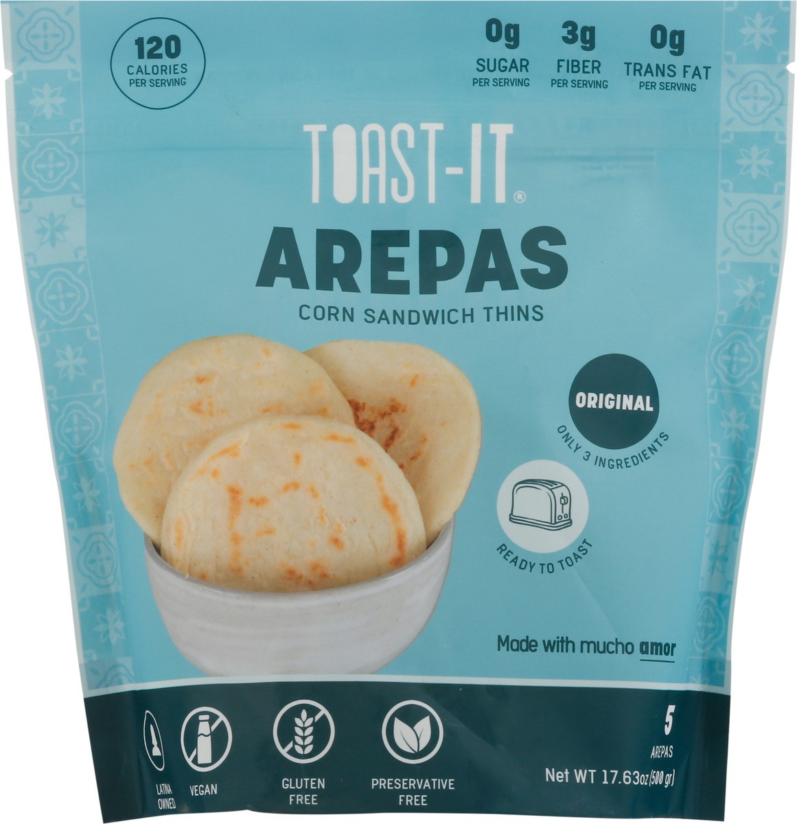 slide 7 of 12, Toast-It Original Arepas 5 ea, 5 ct