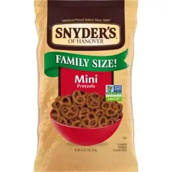 Snyder's of Hanover Pretzels, Mini Pretzels, Family Size 16 Oz