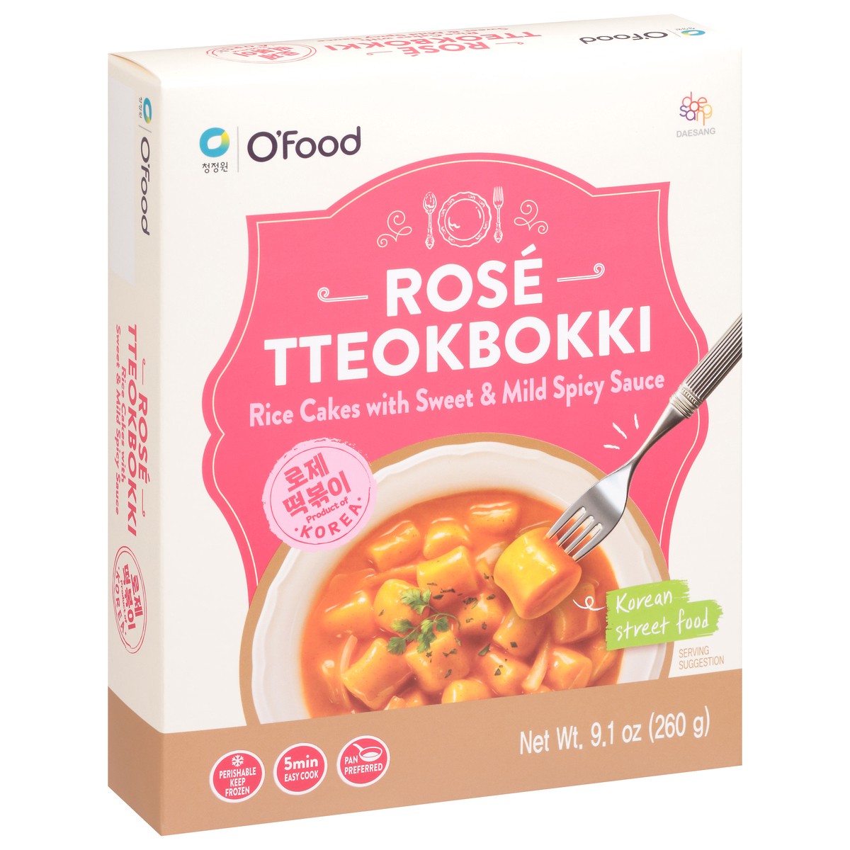slide 13 of 13, O'Food Rose TTeokbokki 9.1 oz, 9.1 oz