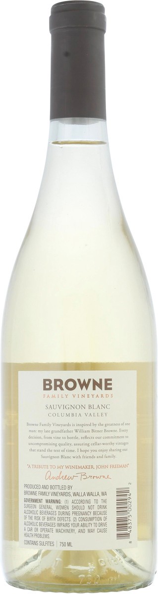 slide 3 of 12, Browne Family Vineyards Sauvignon Blanc, 750 ml