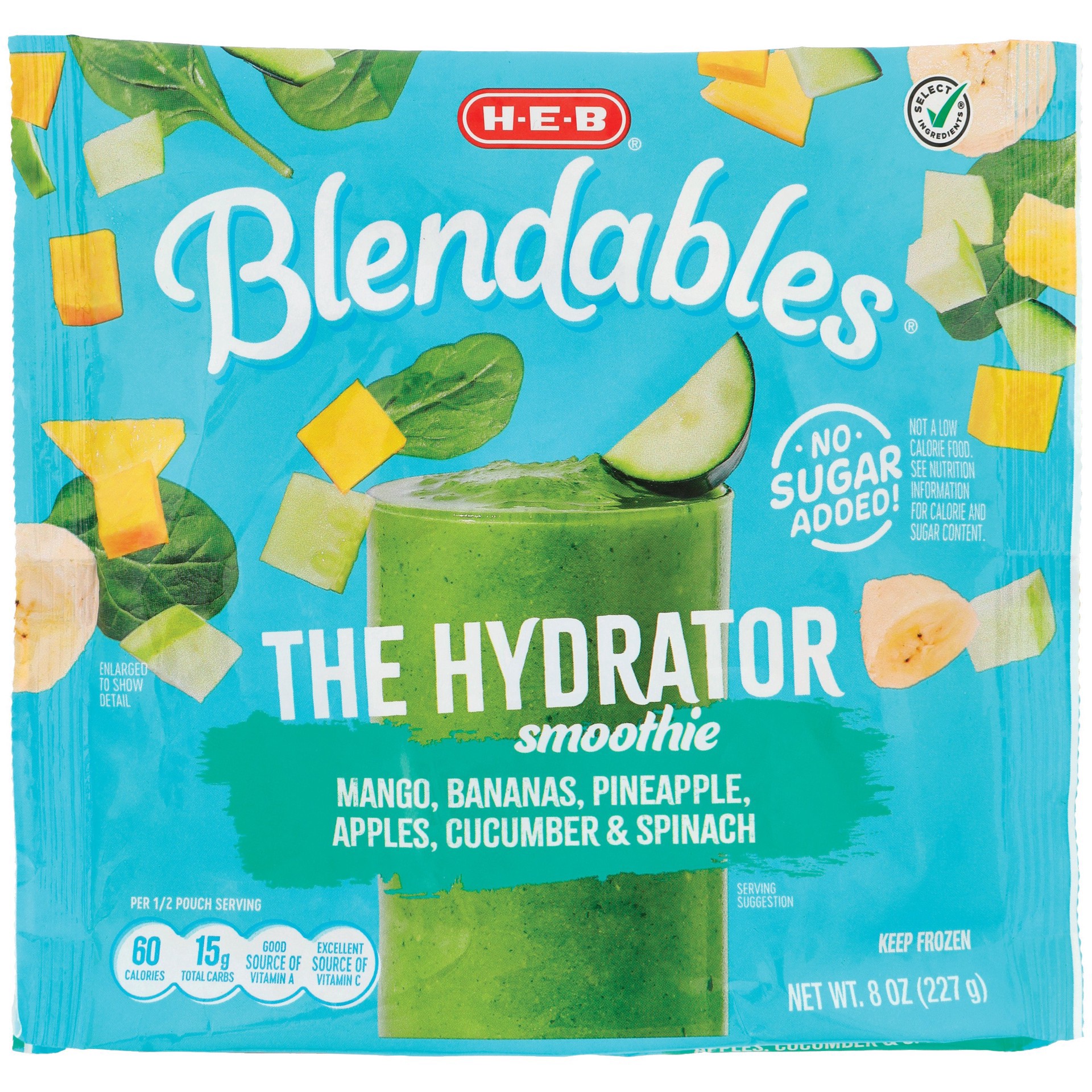 slide 1 of 1, H-E-B Blendables The Hydrator Smoothie, 8 oz