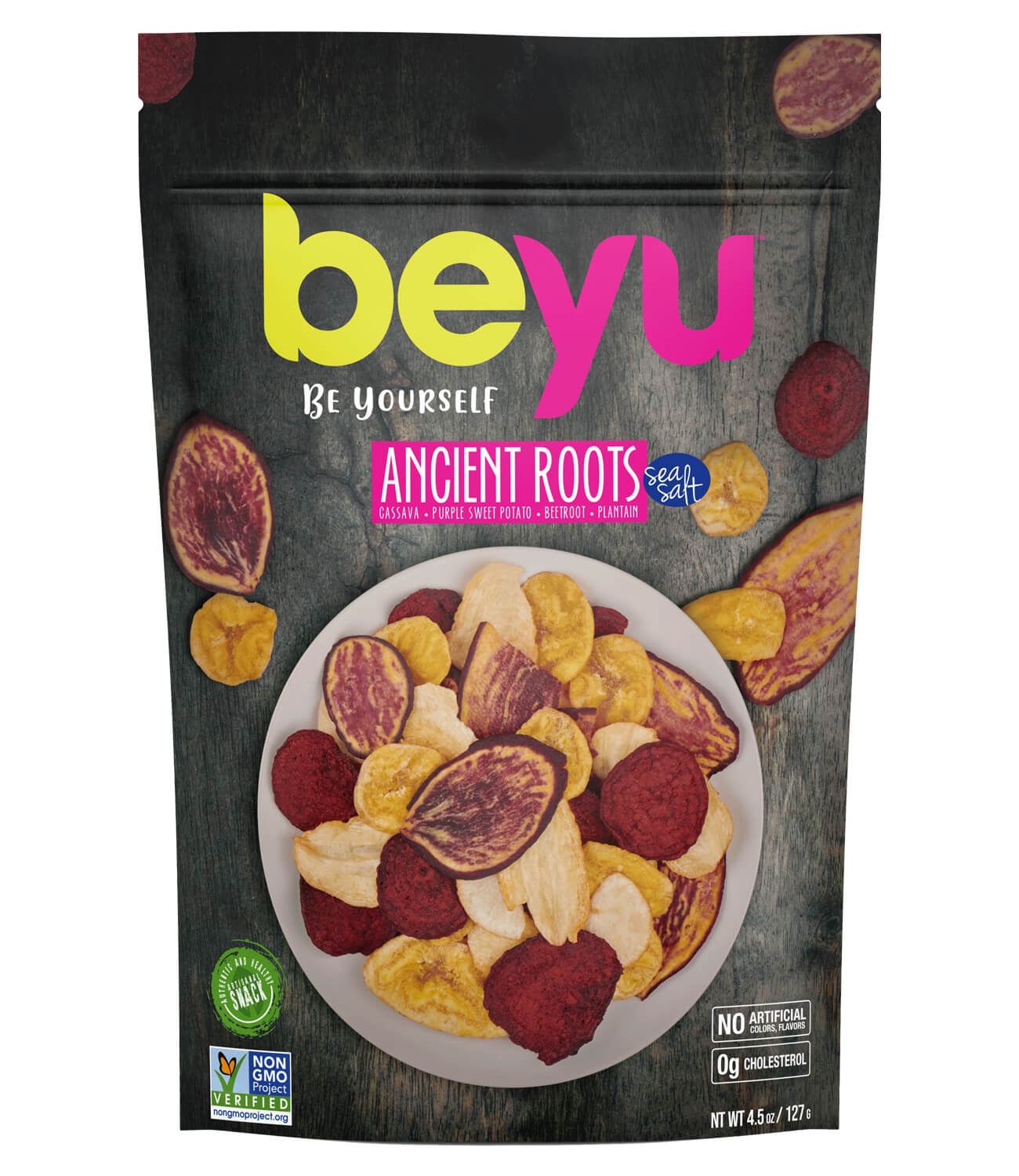slide 1 of 1, Beyu Ancient Roots Vegetable Snack, 4.5 oz