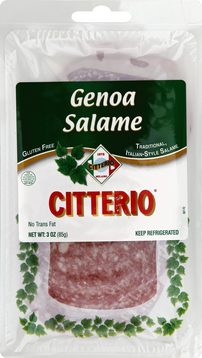 slide 1 of 4, Citterio Genoa Salame Cap, 3 oz