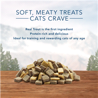 slide 16 of 17, Blue Buffalo Wilderness Grain Free Soft-Moist Cat Treats, Chicken & Trout, 2 oz