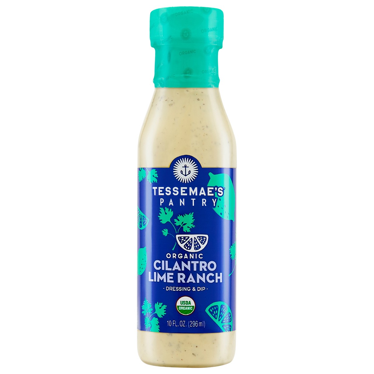 slide 1 of 9, Tessemae's Cilantro Lime Ranch Dressing, 10 fl oz