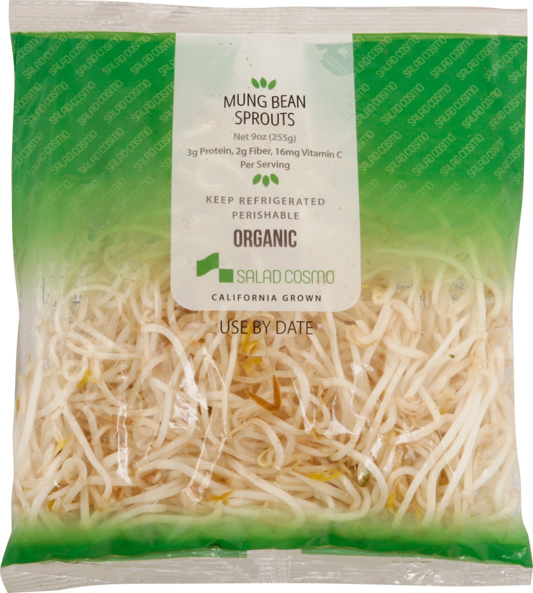 slide 1 of 14, Salad Cosmo Organic Mung Bean Sprouts 9 oz, 9 oz