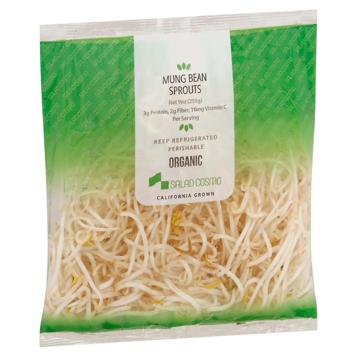 slide 10 of 14, Salad Cosmo Organic Mung Bean Sprouts 9 oz, 9 oz