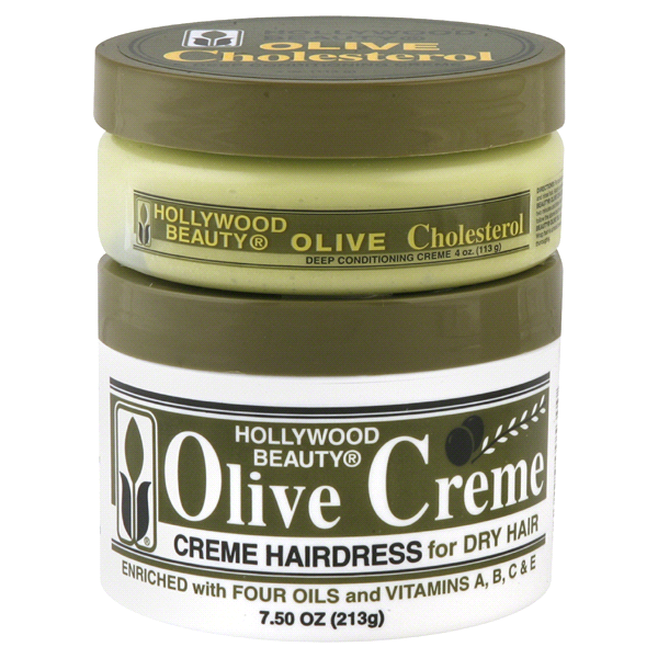 slide 1 of 1, Hollywood Beauty Olive Creme Hairdress for Dry Hair, 7.5 oz