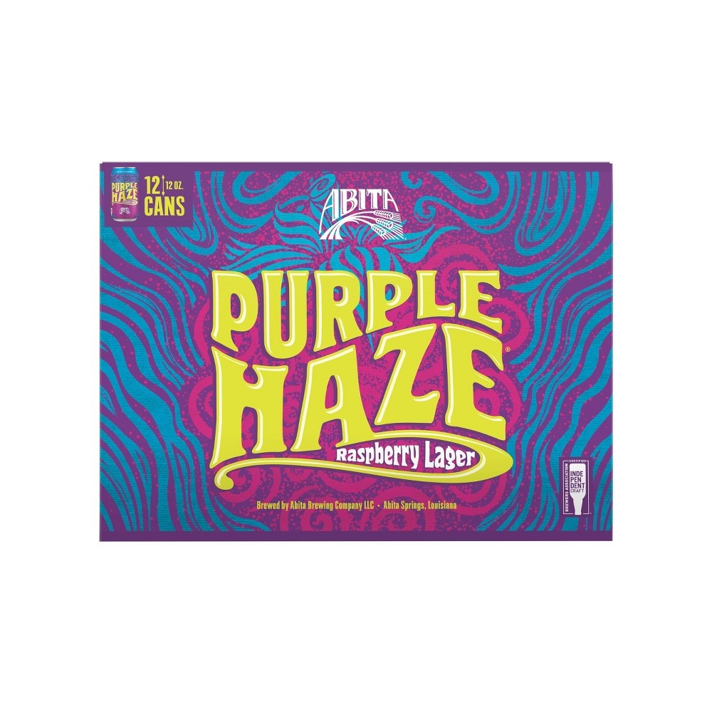 slide 2 of 2, Abita Purple Haze Raspberry Lager, 12 ct; 12 oz