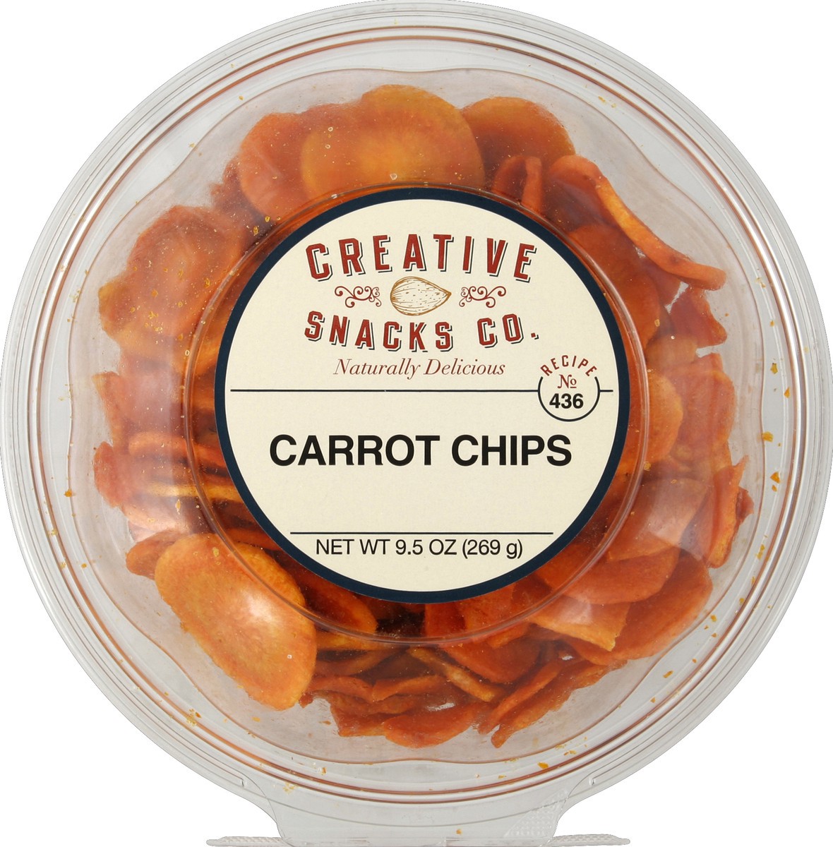 slide 3 of 3, Creative Snacks Carrot Chips, 9.5 oz