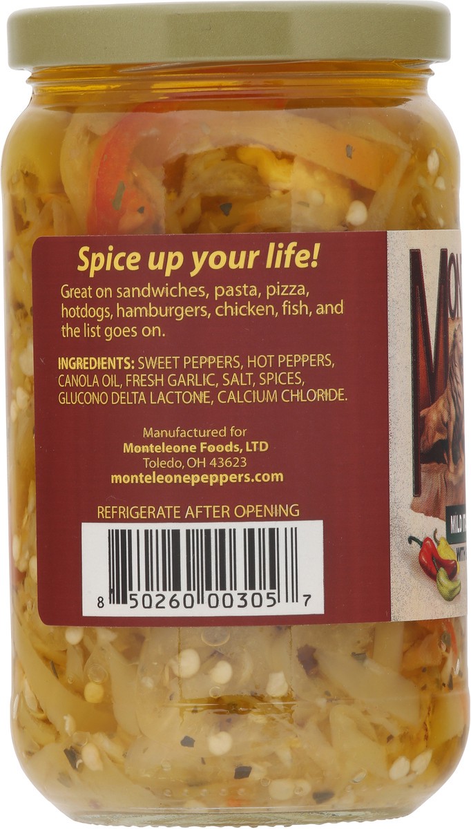 slide 15 of 15, Monteleone Mild Italian Peppers in Oil with Garlic and Herbs 15 oz, 15 oz