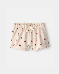 Carters Baby Girl Cherry French Terry Shorts - Cream Cream 12M