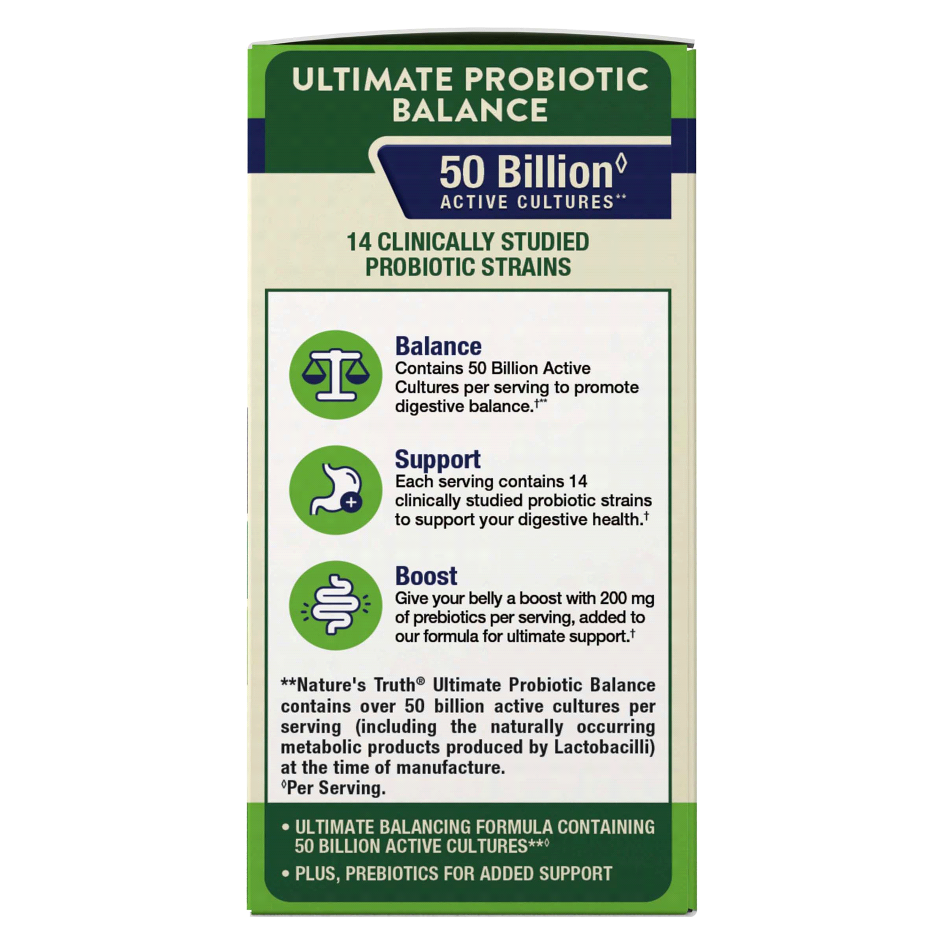 slide 14 of 21, Nature's Truth Ultimate Capsules Probiotic Balance 60 ea, 60 ct