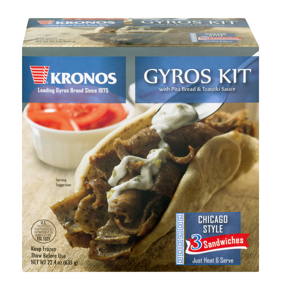 slide 1 of 1, Kronos Gyros Kit, 22.4 oz