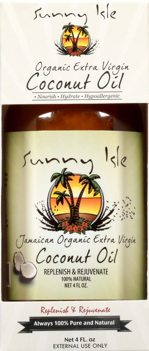 slide 1 of 11, Sunny Isle Organic Extra Virgin Coconut Oil 4 oz, 4 oz