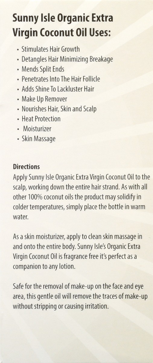 slide 10 of 11, Sunny Isle Organic Extra Virgin Coconut Oil 4 oz, 4 oz