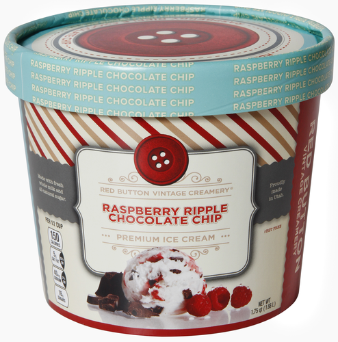 slide 1 of 1, Red Button Creamery Raspberry Ripple Chocolate Ch, 56 oz