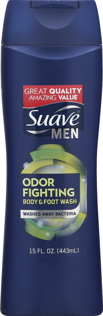 slide 8 of 9, Suave Men Foot & Body Wash Odor Fighting, 15 oz, 15 oz