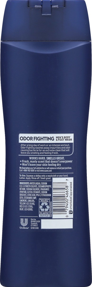 slide 9 of 9, Suave Men Foot & Body Wash Odor Fighting, 15 oz, 15 oz