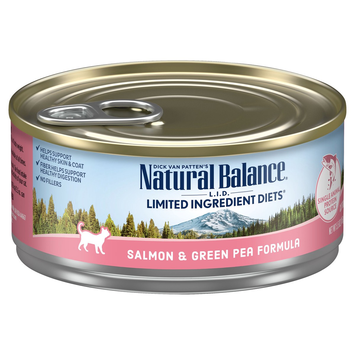 slide 4 of 7, Natural Balance Limited Ingredient Diets Salmon & Green Pea Formula Cat Food 5.5 oz, 5.5 oz