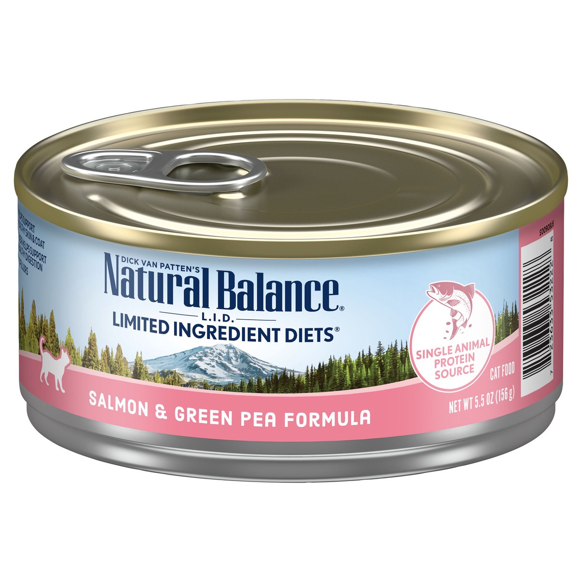 slide 5 of 7, Natural Balance Limited Ingredient Diets Salmon & Green Pea Formula Cat Food 5.5 oz, 5.5 oz