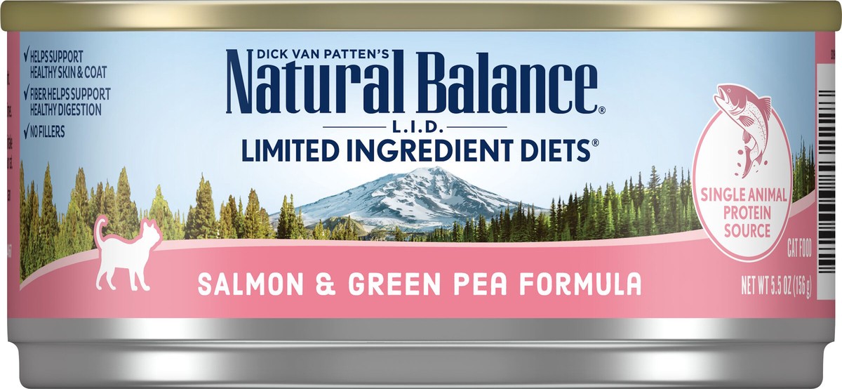 slide 2 of 7, Natural Balance Limited Ingredient Diets Salmon & Green Pea Formula Cat Food 5.5 oz, 5.5 oz