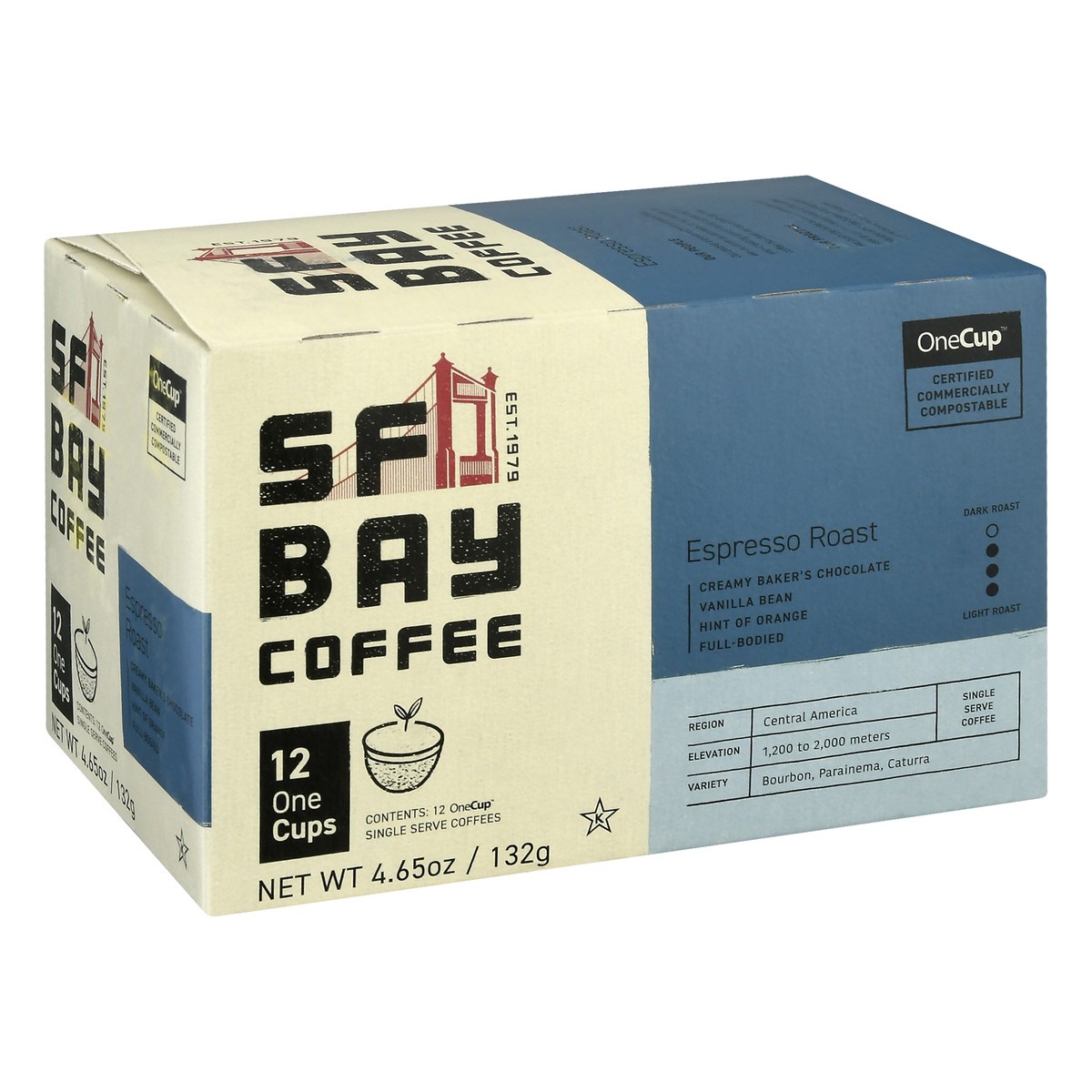 slide 2 of 9, SF Bay Coffee Espresso Roast, 4.65 oz; 1 cup
