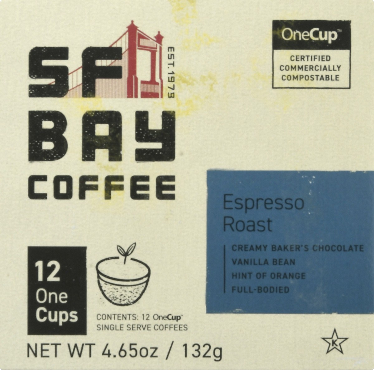 slide 7 of 9, SF Bay Coffee Espresso Roast, 4.65 oz; 1 cup