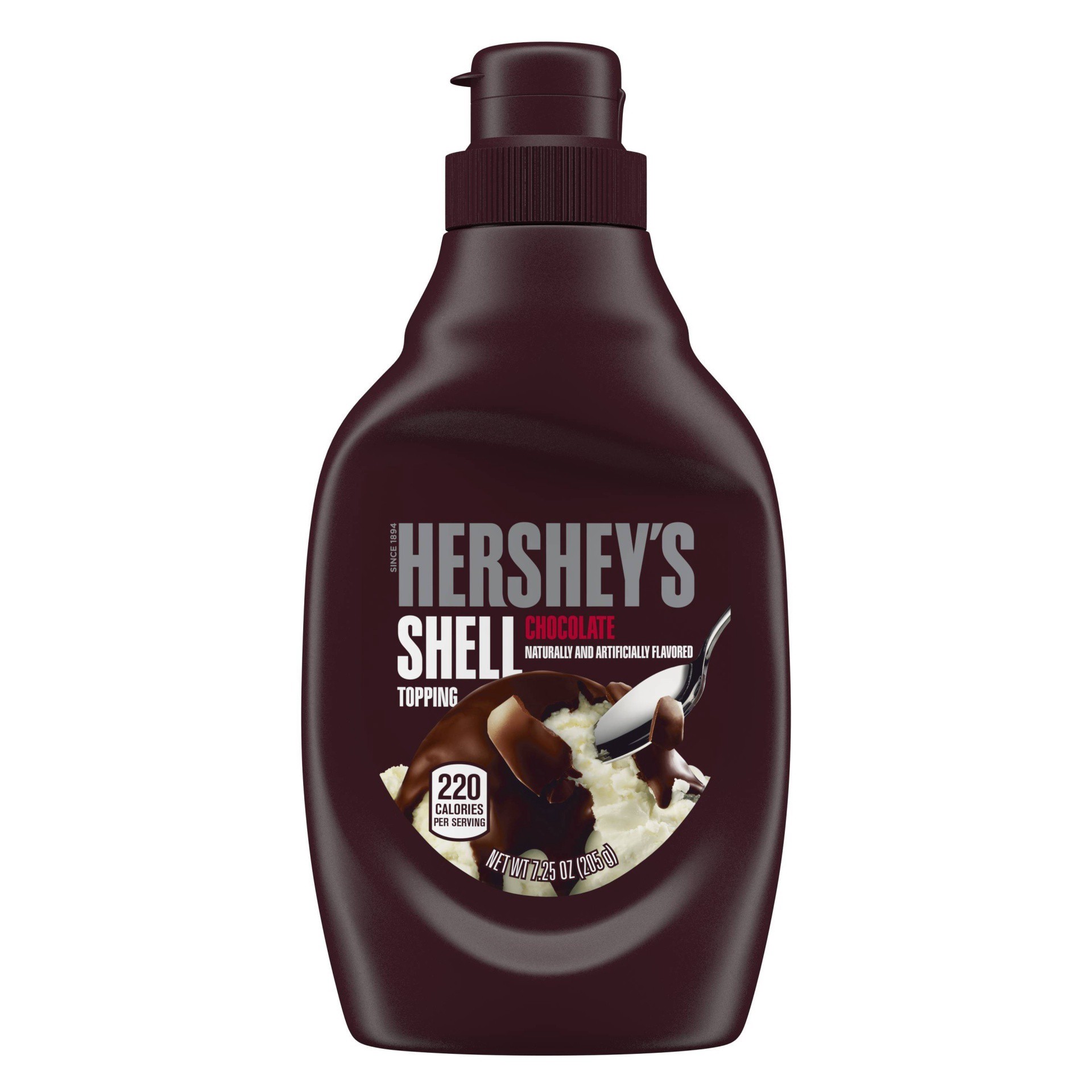 slide 1 of 1, Hershey's Chocolate Shell Topping, 7.25 oz