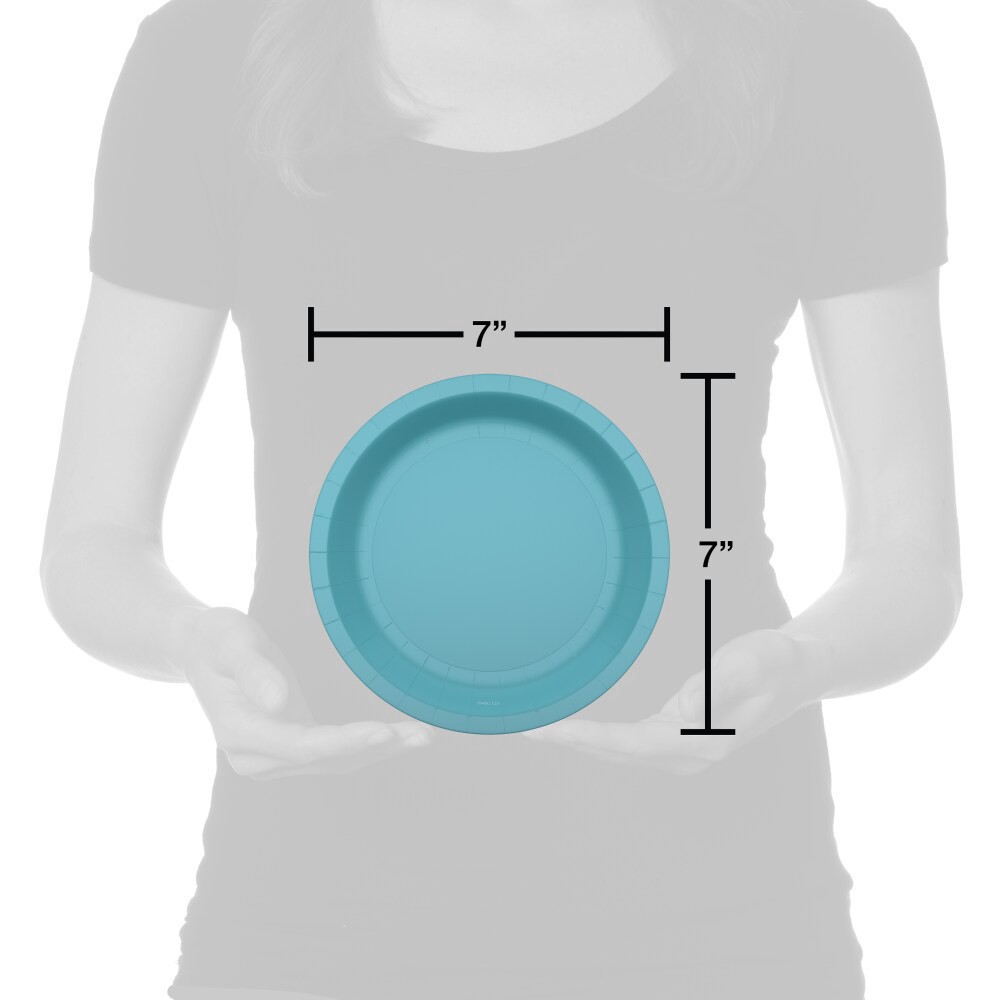 slide 3 of 3, American Greetings All Occasion Paper Plates- Light Blue, 10 ct