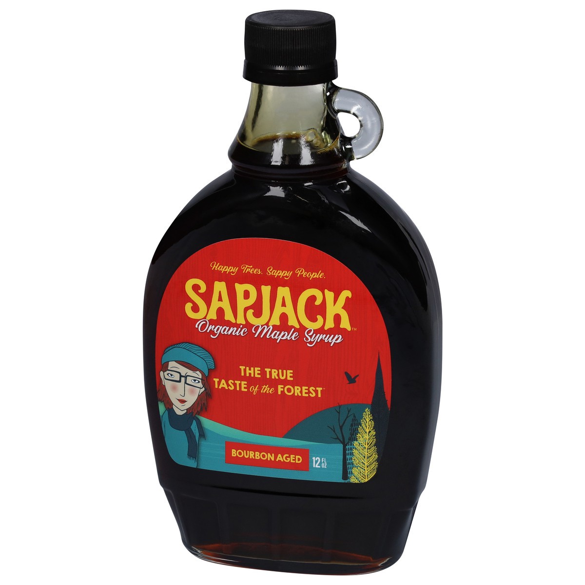 slide 7 of 11, Sapjack Organic Bourbon Aged Maple Syrup 12 fl oz, 12 oz