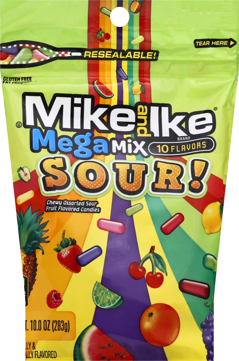 slide 2 of 10, MIKE AND IKE Megamix Sour Candy - 10 oz, 10 oz