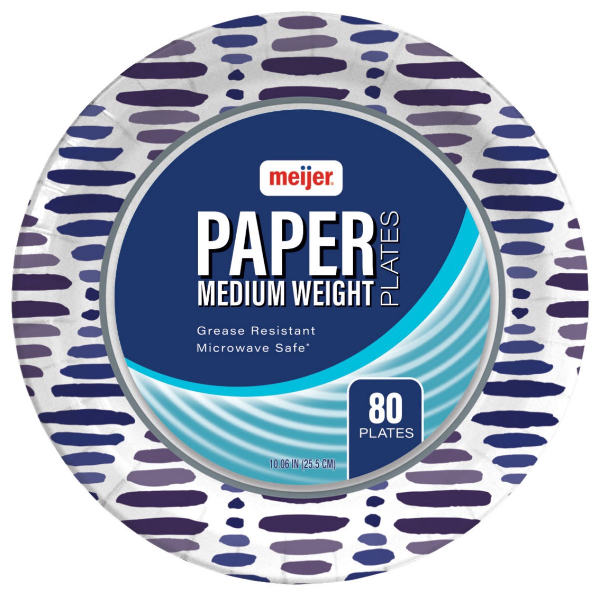 slide 1 of 9, Meijer Paper Plates 10", 80 Ct, 80 ct