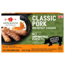 Applegate Naturals Classic Pork Breakfast Sausage Links, 7oz (Frozen)