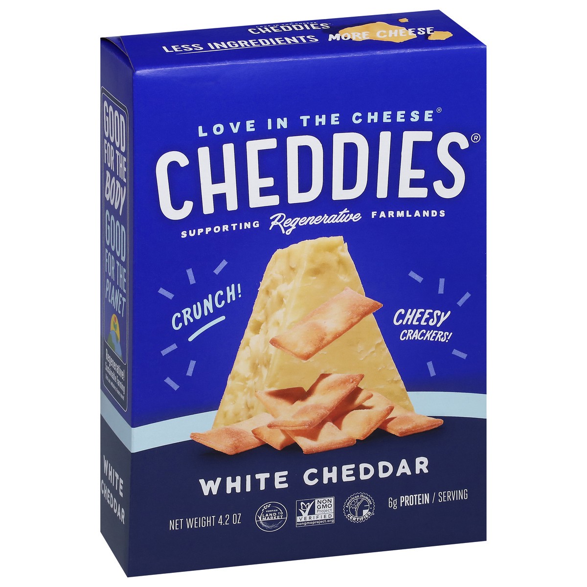 slide 2 of 9, Cheddies White Cheddar Cheesy Crackers 4.2 oz, 4.2 oz