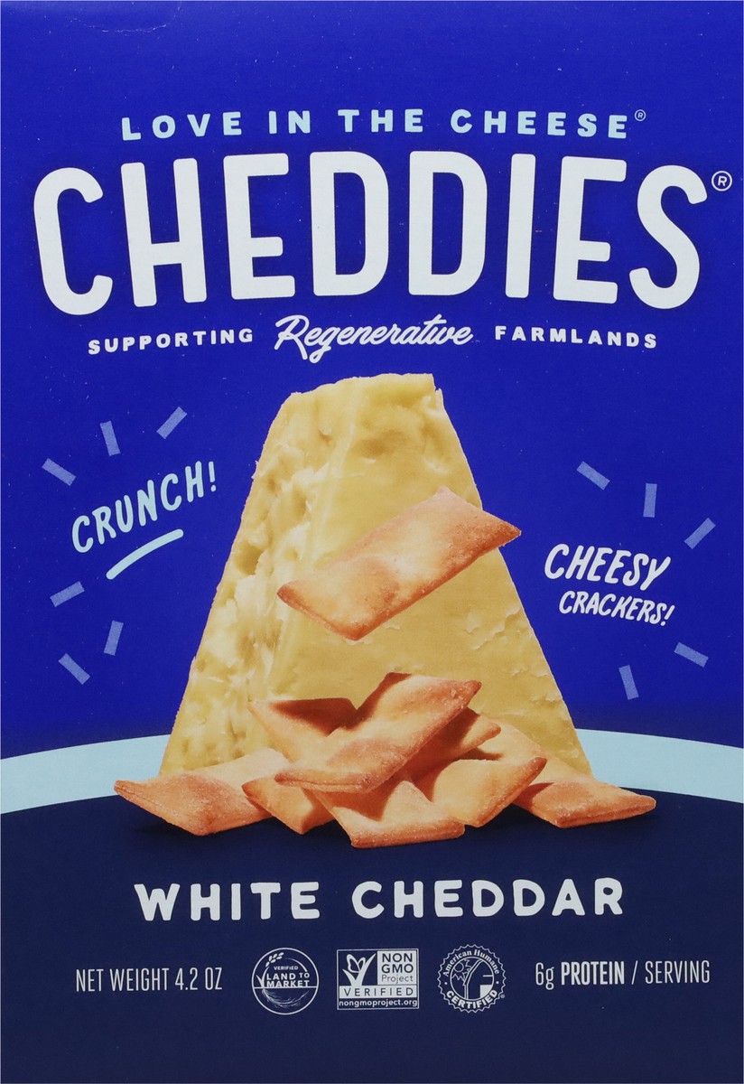 slide 5 of 9, Cheddies White Cheddar Cheesy Crackers 4.2 oz, 4.2 oz