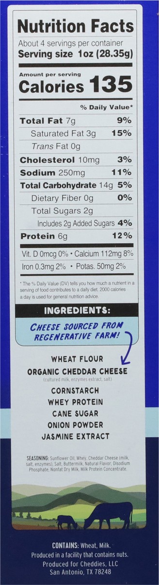 slide 7 of 9, Cheddies White Cheddar Cheesy Crackers 4.2 oz, 4.2 oz