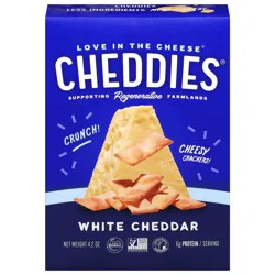 Cheddies White Cheddar Cheesy Crackers 4.2 oz