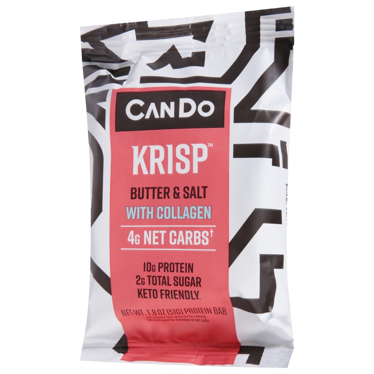 slide 7 of 9, CanDo Krisp Butter & Salt Protein Bar 1.8 oz, 1 ct