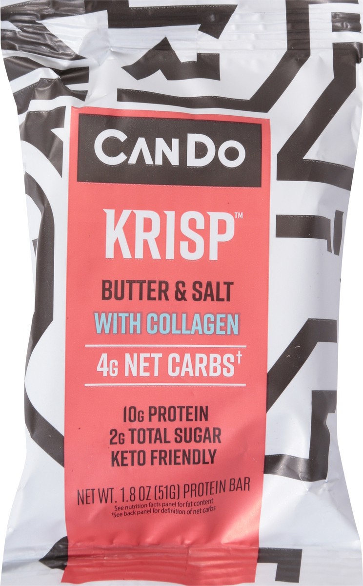 slide 6 of 9, CanDo Krisp Butter & Salt Protein Bar 1.8 oz, 1 ct