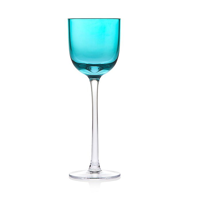 slide 1 of 2, Godinger Rondo Stemmed Liqueur Glasses - Sea Blue, 4 ct