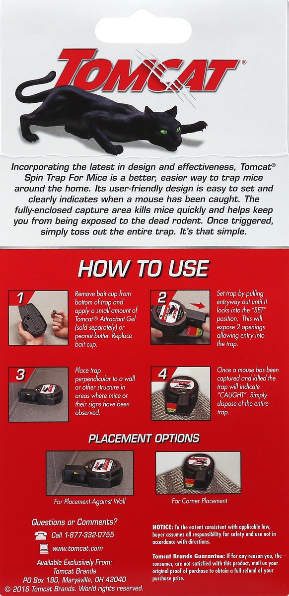 slide 4 of 10, Tomcat for Mice Spin Trap 2 ea, 2 ct