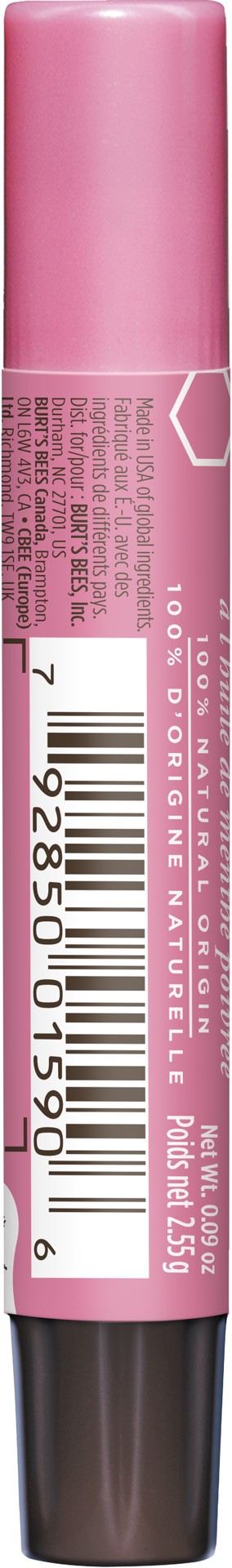 slide 2 of 5, Burt's Bees Strawberry with Peppermint Oil Lip Shimmer 0.09 oz, 1 ct