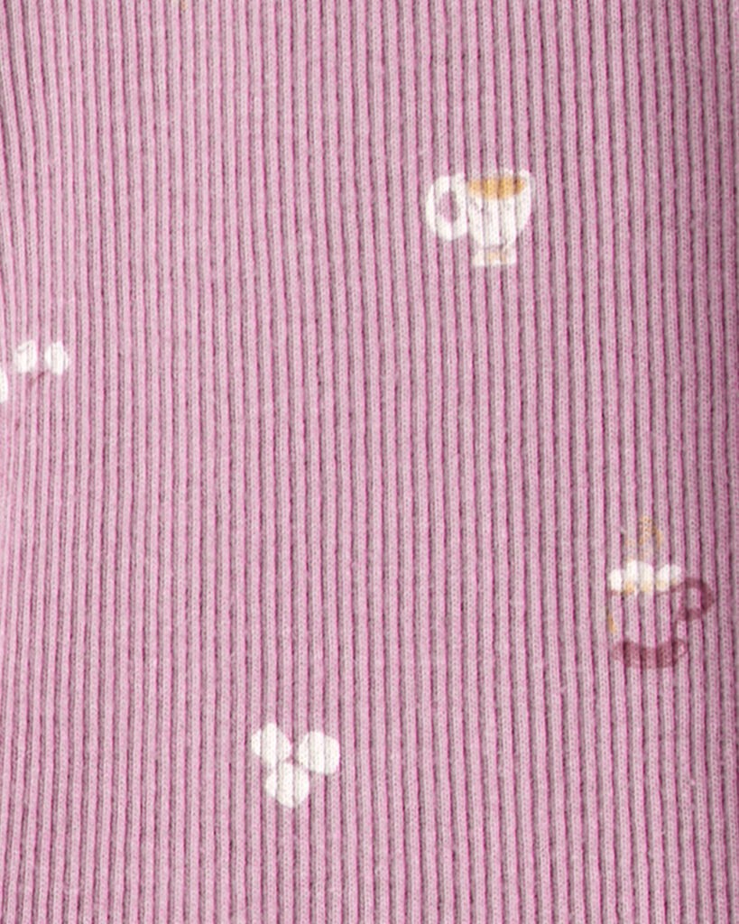 slide 3 of 3, Carter's Carters Baby Girl Quilted Quarter-Zip & Floral Legging Set - Purple Blush 24M, 1 ct