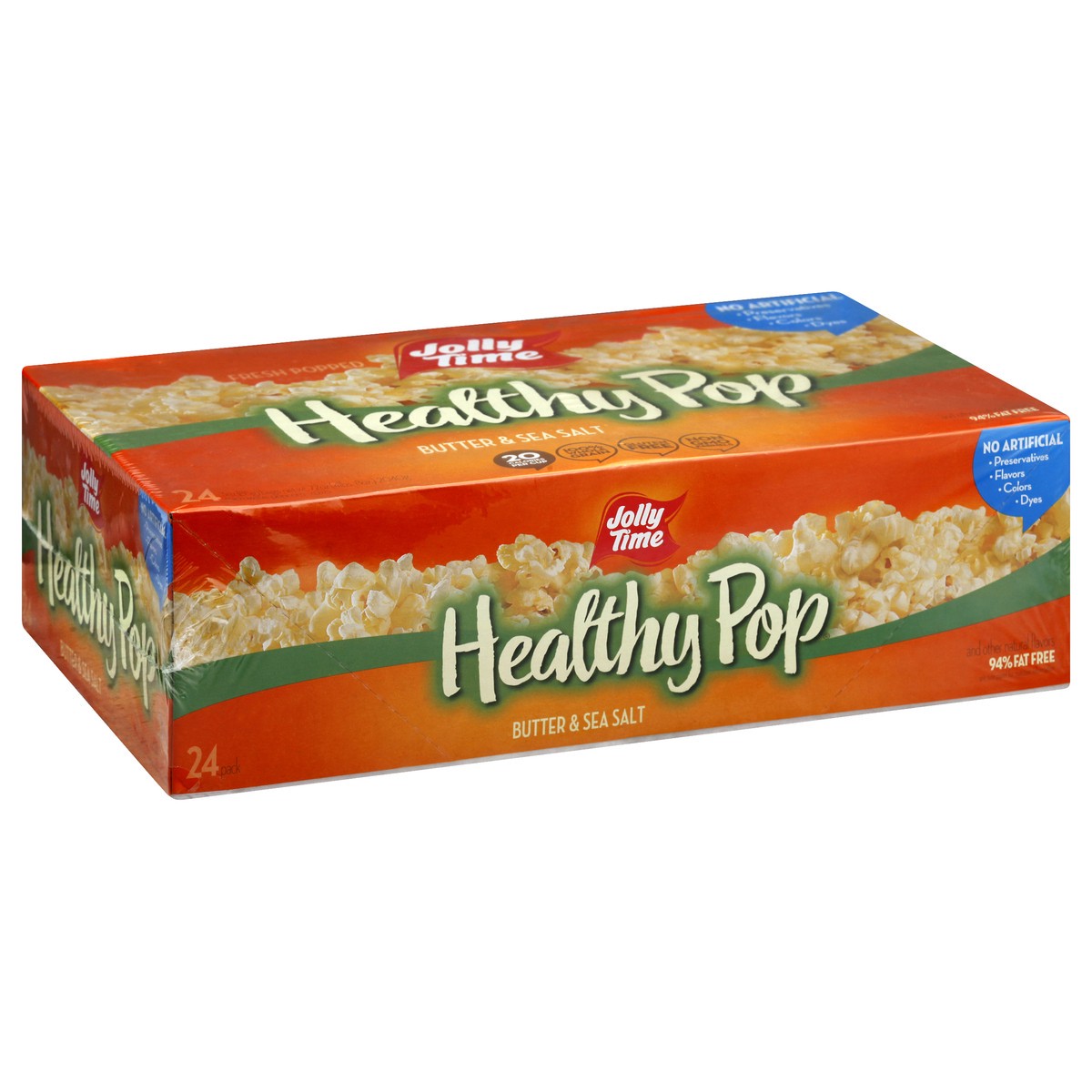 slide 8 of 10, Jolly Time 24 Pack Butter & Sea Salt Healthy Pop 24 ea, 24 ct