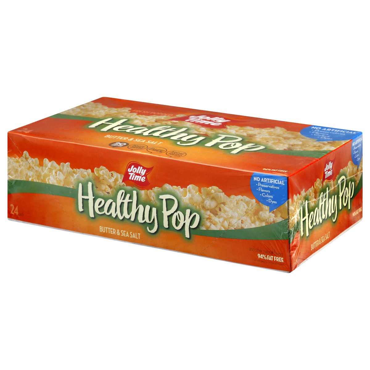 slide 6 of 10, Jolly Time 24 Pack Butter & Sea Salt Healthy Pop 24 ea, 24 ct