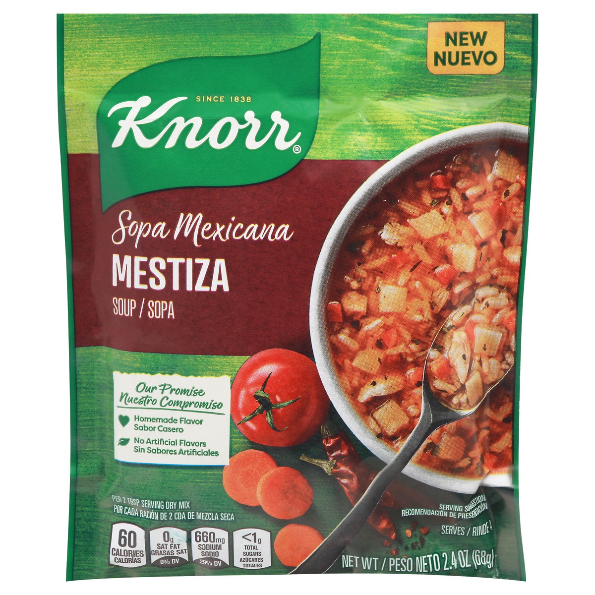 slide 1 of 4, Knorr Sopa Mexicana/Mexican Soup Mix Mestiza, 2.4 OZ, 2.4 oz