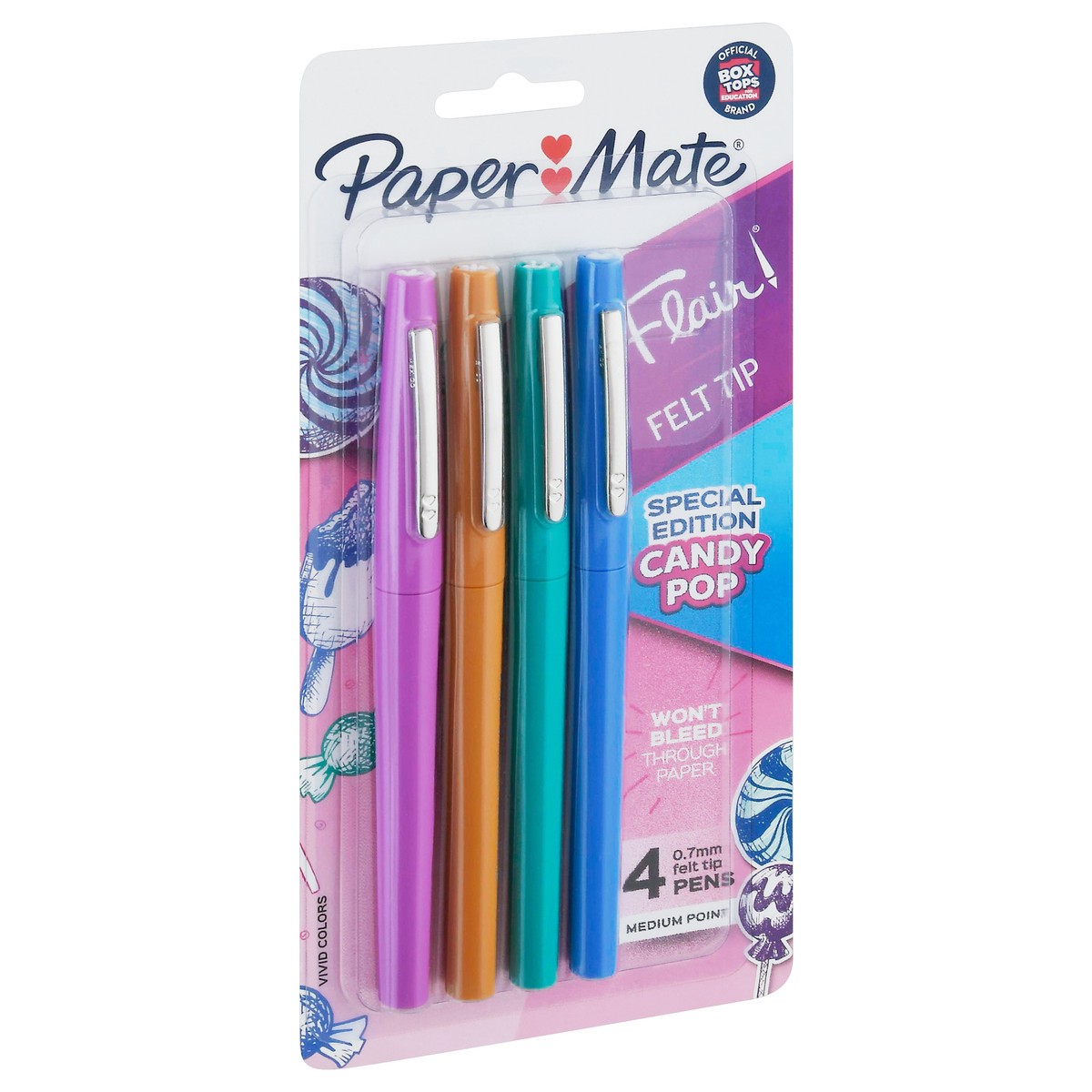 slide 4 of 9, Paper Mate Papermate Flair Felt Tip Pens, 4 ct