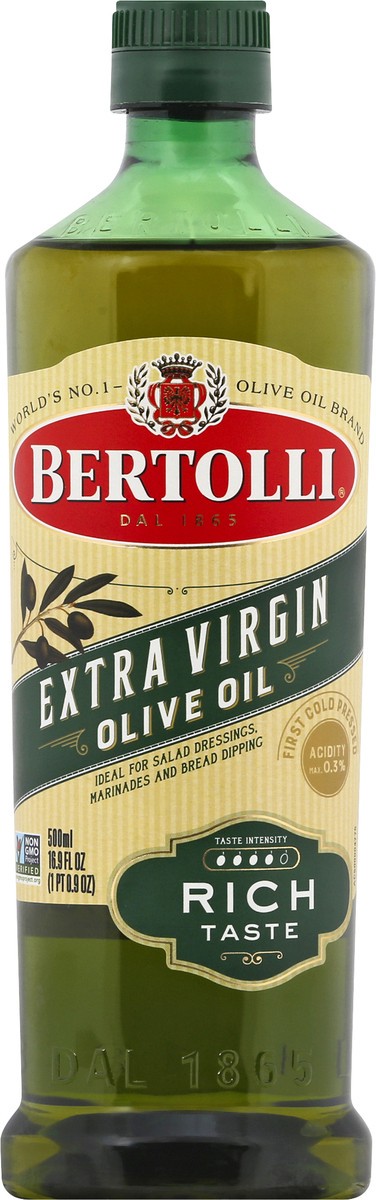 slide 12 of 15, Bertolli Extra Virgin Olive Oil, Rich Taste - 500 ml, 500 ml