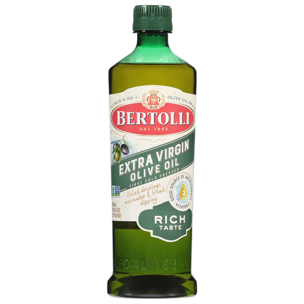 slide 1 of 15, Bertolli Extra Virgin Olive Oil 16.9 fl oz, 16.9 fl oz